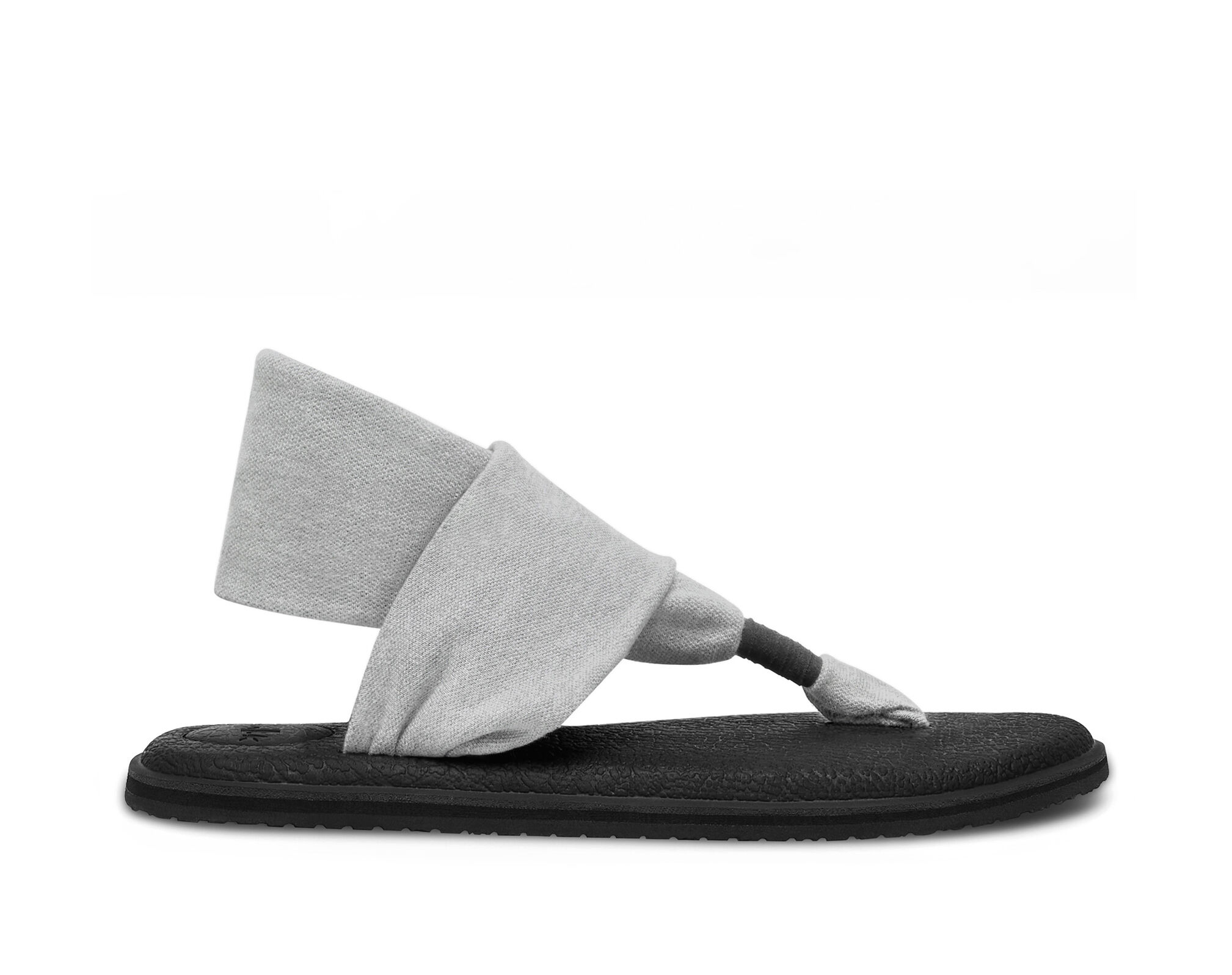 Women's Shoes Sanuk Yoga Sling 2 Knit Fabric Sandals 1017729 Charcoal *New* 