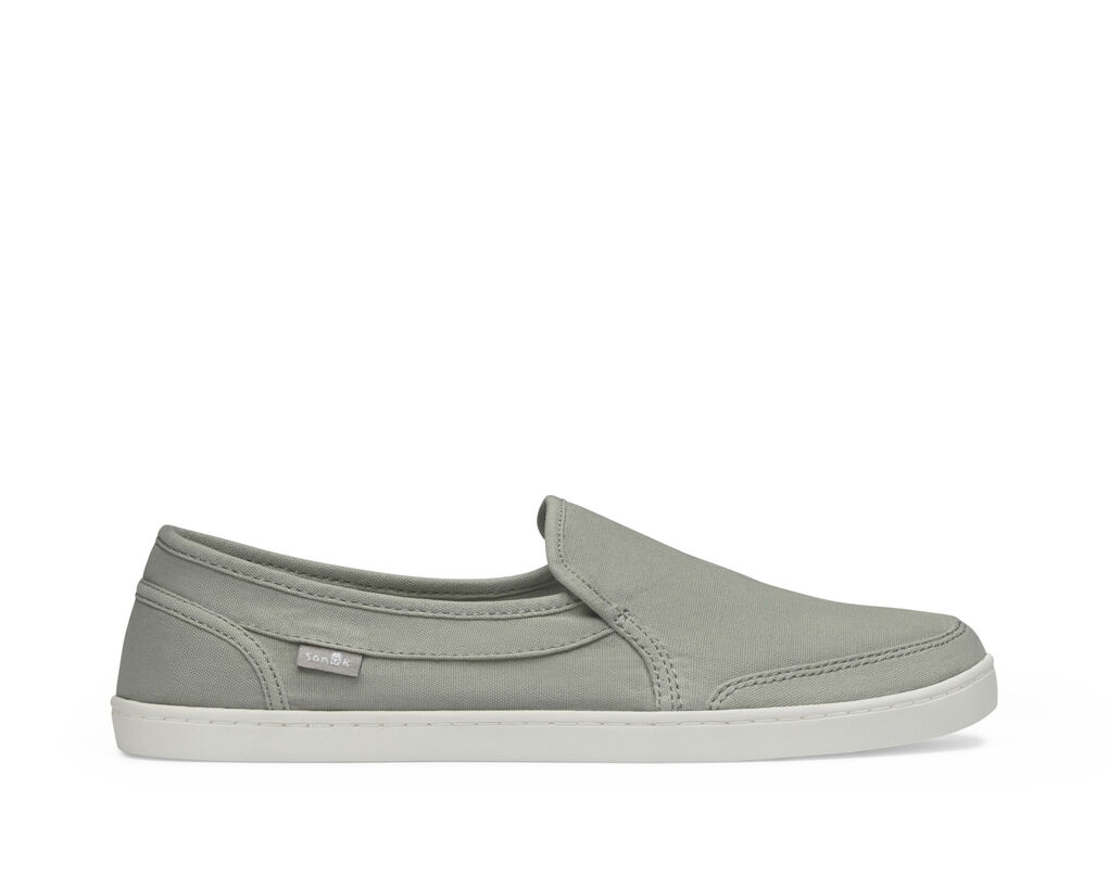 Sanuk Womens Shoes Size 8 Gray Canvas Lace and 35 similar items