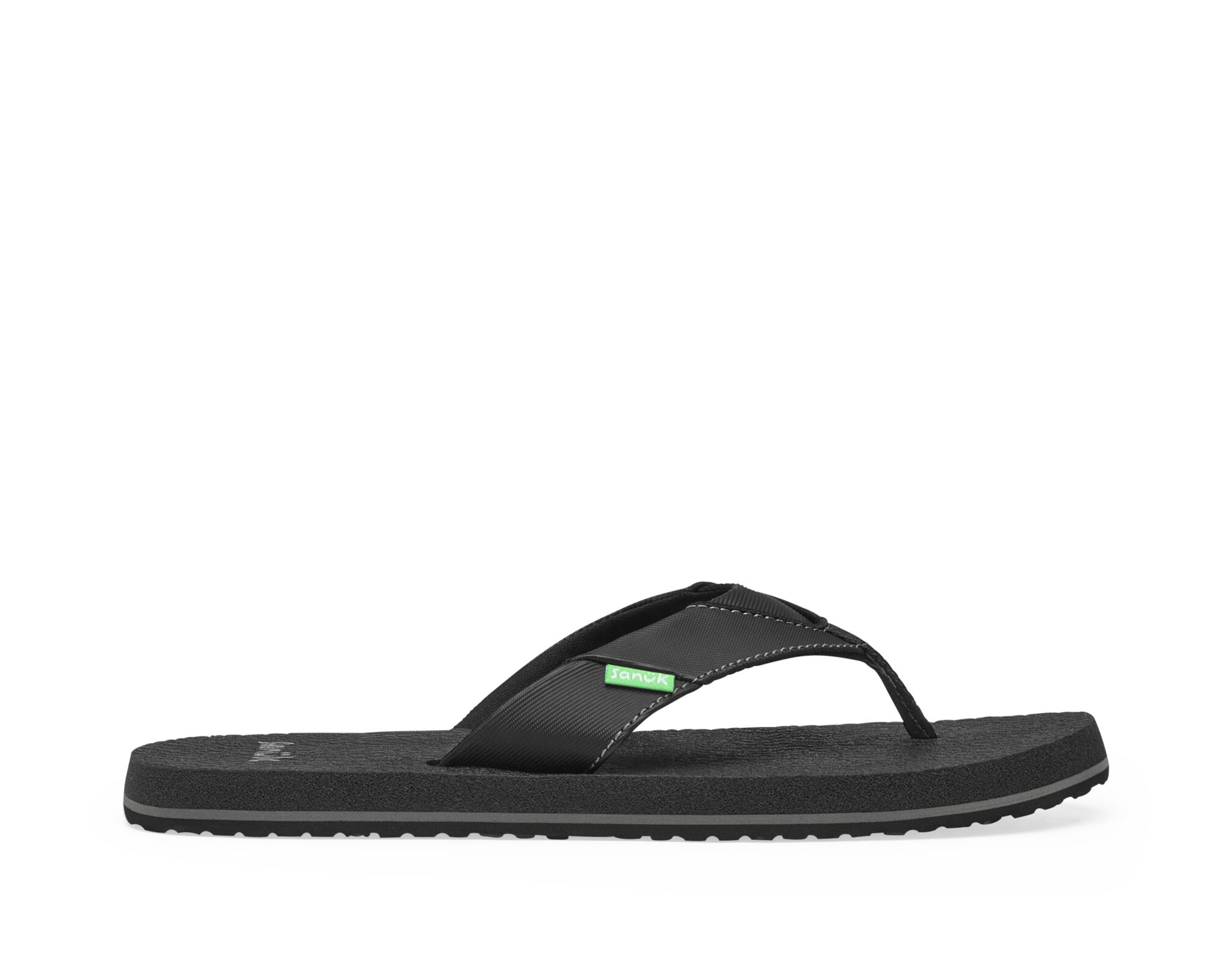 Sanuk Youth Root Beer Cozy Sandals Black 