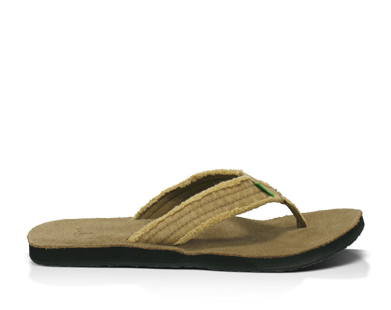 Men Sanuk Fraid Not Flip Flops Sandal SMS2117 Khaki 100% Authentic Brand New 
