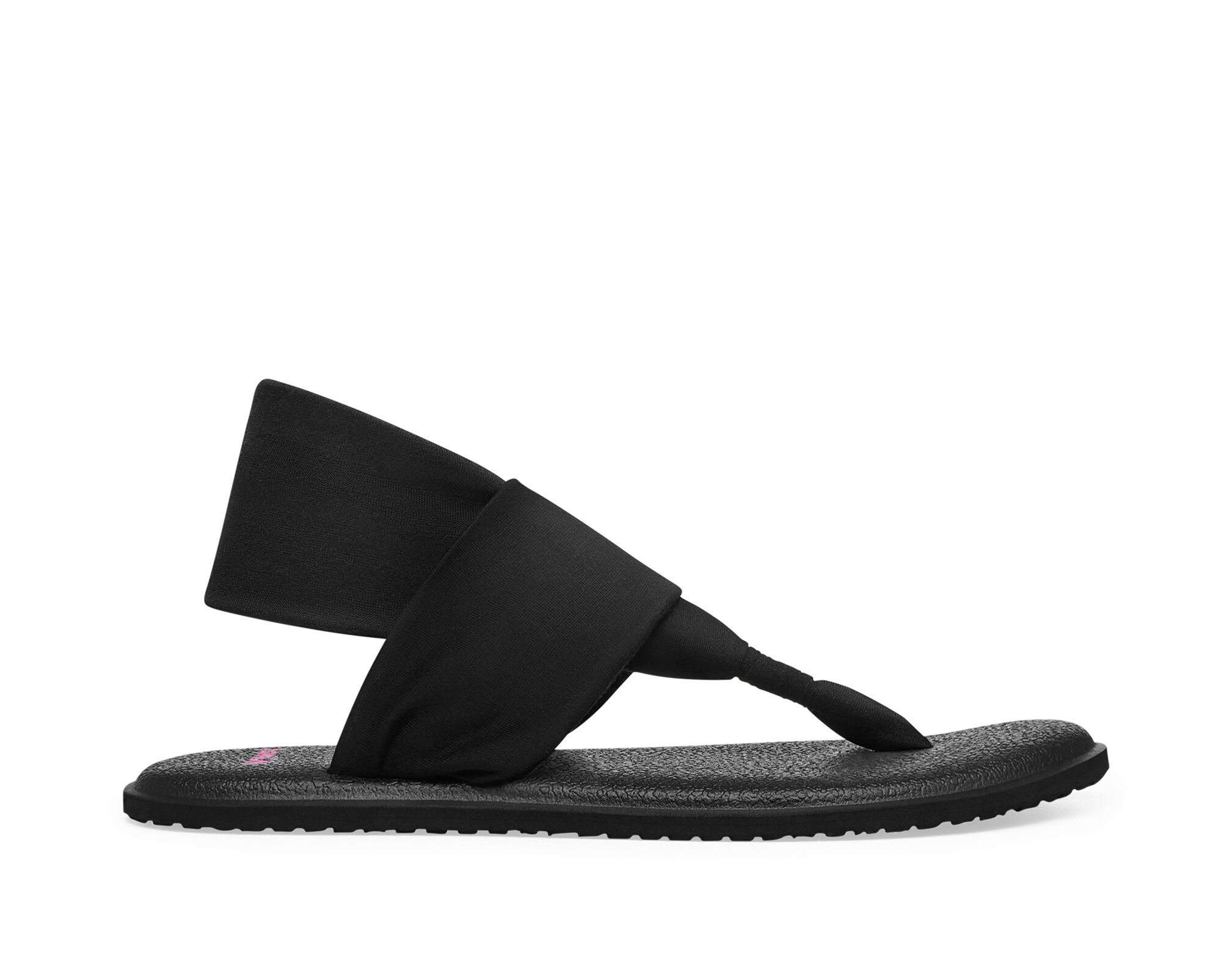 Sanuk Girls Youth Yoga Sling Burst Sandals Black 13/1 & Shoe Cleaner Bundle