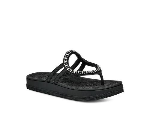 Sanuk black & white flip flops size 9 - $18 - From Mel