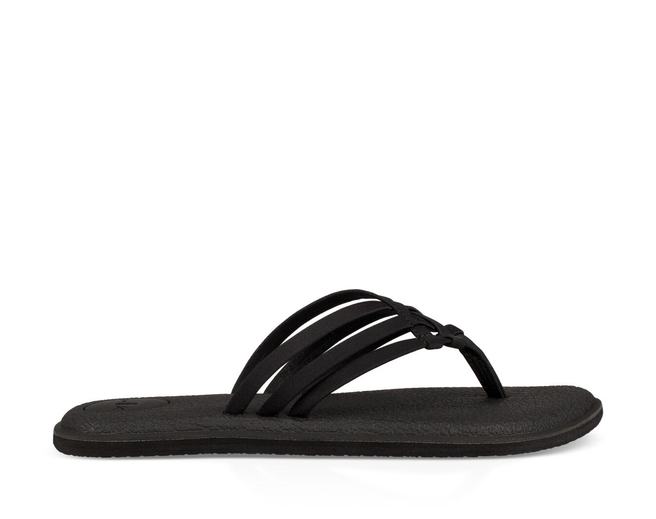 Women Sanuk Yoga Salty Flipflop Sandal 1016005 Black 100% Authentic Brand New 