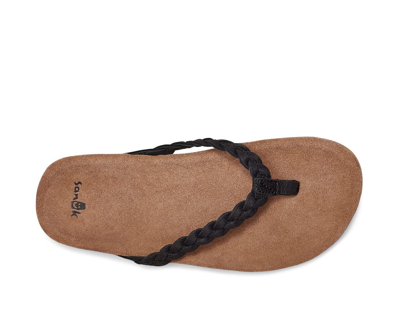 braided leather flip flops