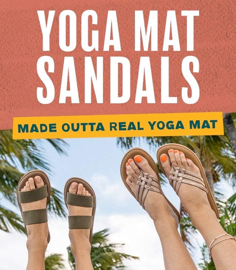 sandals with yoga mat soles