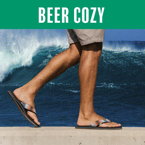 sanuk beer cozy flip flop